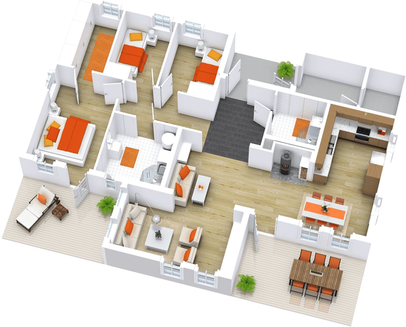 3D Floor plan Hampshire 1920x1080 2 3D Floor plans Hampshire